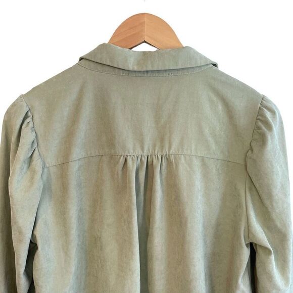 Kendall + Kyle Faux Suede Crop Shacket - Picture 5 of 7